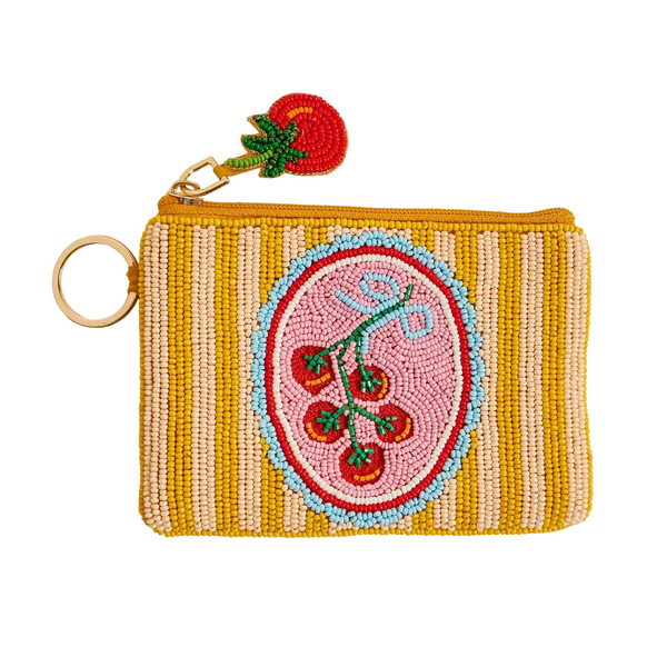 Off the Vine Handcrafted Beaded Pouch - Freshie & Zero Studio Shop