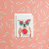 Christmas Card: Festive English Bulldog - Freshie & Zero