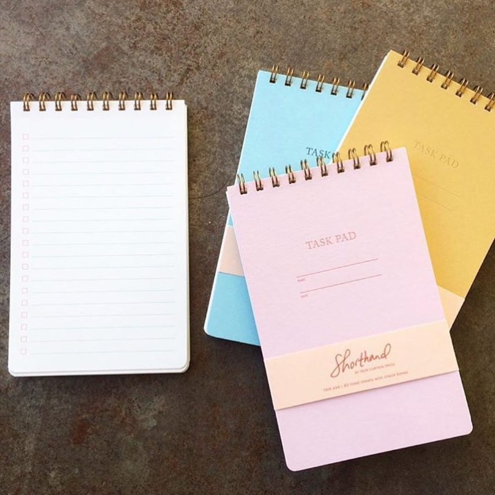 French Stripes: Task Pad Notebook by Shorthand Press | Freshie & Zero