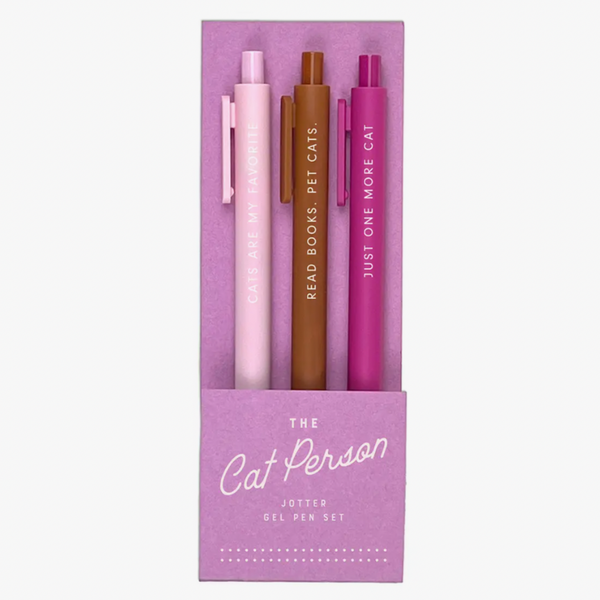 Cat Lover - Pack of 3 Gel Pens - Freshie & Zero Studio Shop
