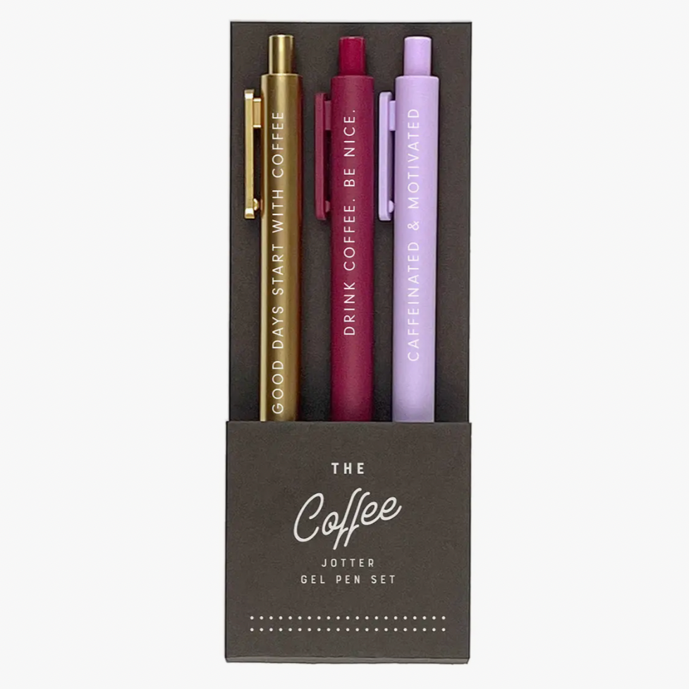 Coffee - Pack of 3 Gel Pens - Freshie & Zero Studio Shop