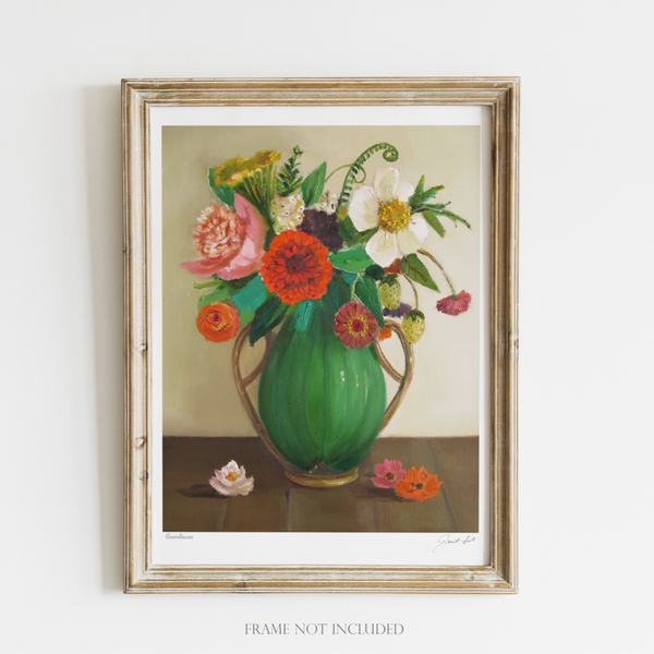 Green Leaves Janet Hill Art Print: 8"x11" - Freshie & Zero Studio Shop