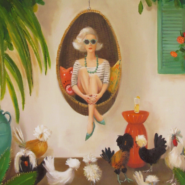 Extraordinary Chickens Janet Hill Art Print: 8"x11" - Freshie & Zero Studio Shop