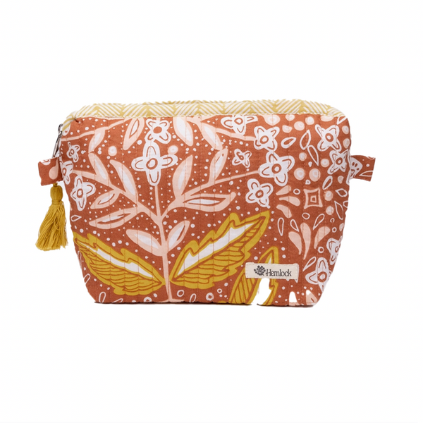 Hemlock Quilted Zipper Pouch: Amelia - Freshie & Zero Studio Shop