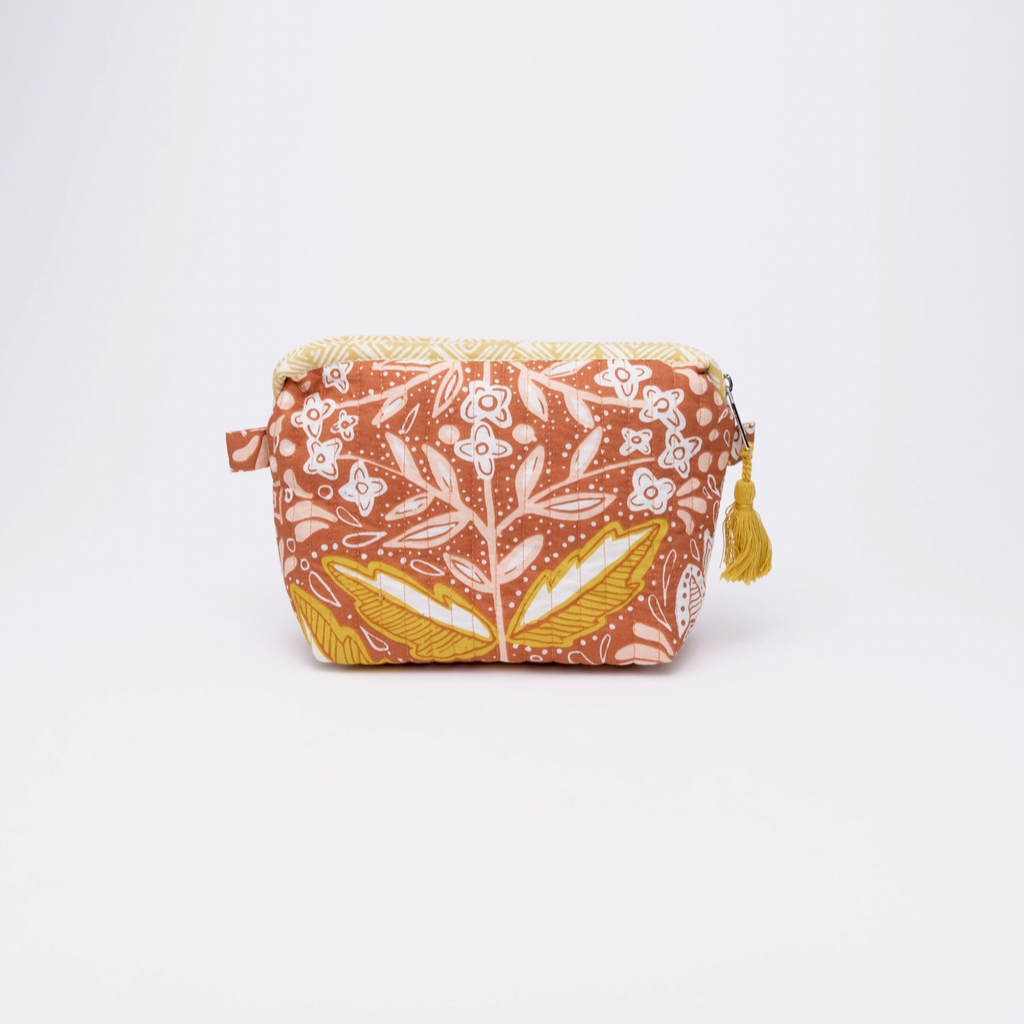 Hemlock Quilted Zipper Pouch: Amelia - Freshie & Zero Studio Shop