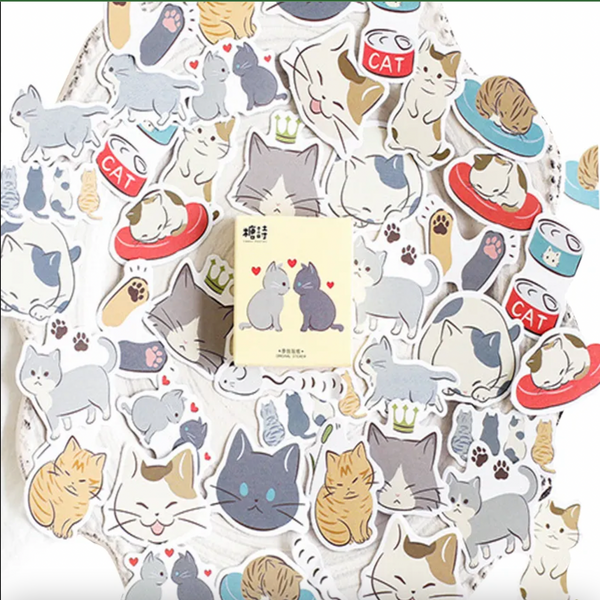 Little Box of Stickers: Many Cats - Freshie & Zero Studio Shop