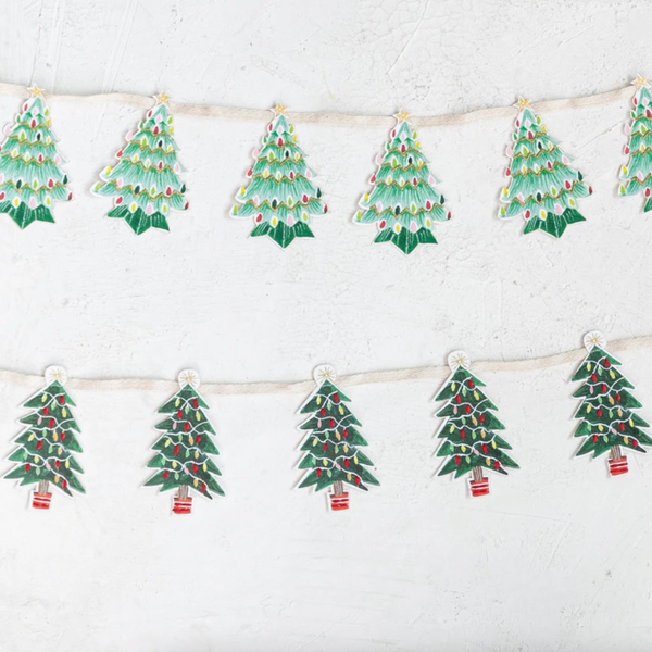 Recycled Paper Tree Garland - Freshie & Zero Studio Shop