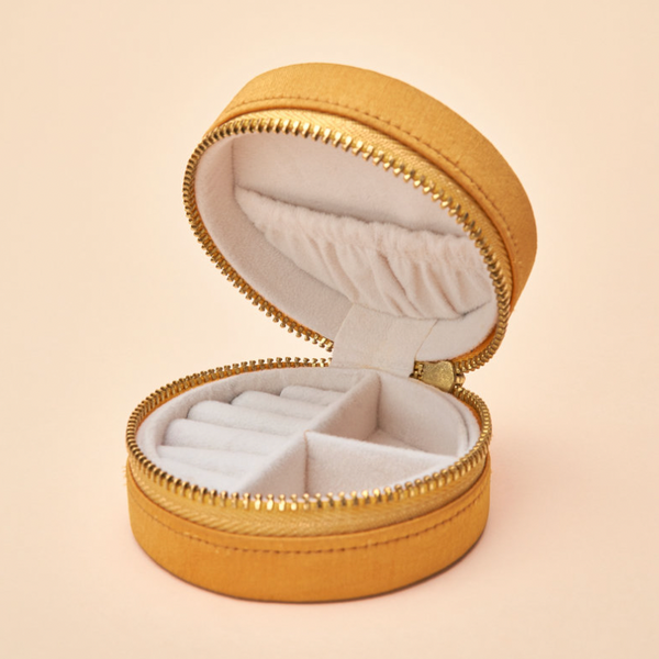 Travel Mini Jewelry Box: Gold Ladybug - Freshie & Zero Studio Shop
