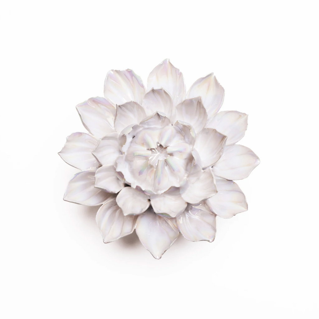 Ceramic Bloom: Pearl Dahlia - Freshie & Zero Studio Shop