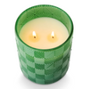 Jungle Green Magnolia Textured Glass Candle - Freshie & Zero Studio Shop
