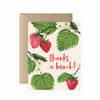 Paper Anchor Co.: Strawberry Thanks a Bunch Card - Freshie & Zero Studio Shop