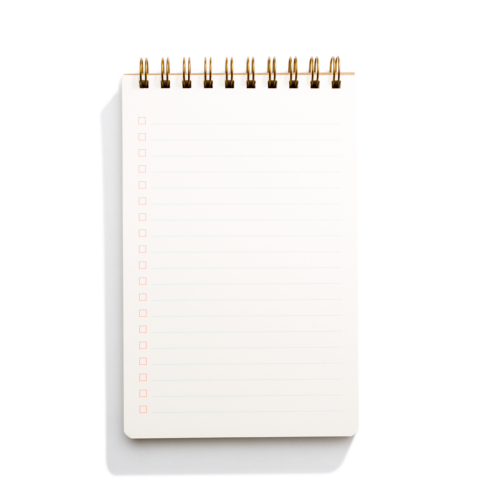Task Pad Notebook by Shorthand Press: Floral Pink - Freshie & Zero Studio Shop