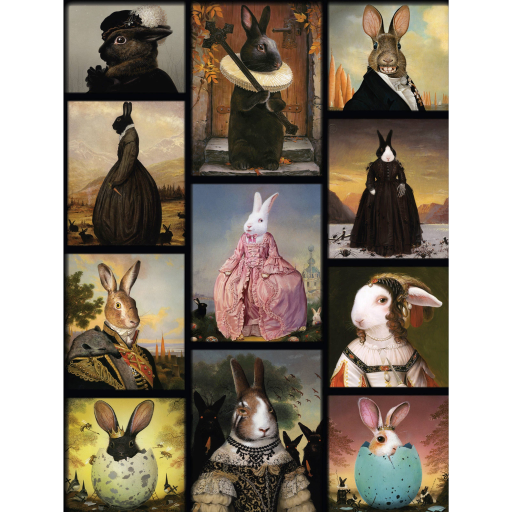 Hares to the Throne - 1000 Piece Jigsaw Puzzle - Freshie & Zero Studio Shop