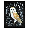 Katie Daisy Print - Barn Owl Art: 11x14 - Freshie & Zero Studio Shop