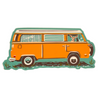 Classic camper van sticker by Caroline Clark featuring a charming vintage van illustration