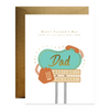 Neon Sign Father's Day Card - Freshie & Zero Studio Shop