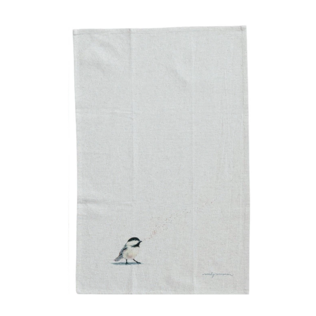 Bird Design Cotton Tea Towel - Freshie & Zero Studio Shop