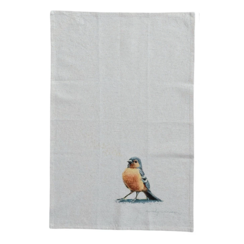 Bird Design Cotton Tea Towel - Freshie & Zero Studio Shop