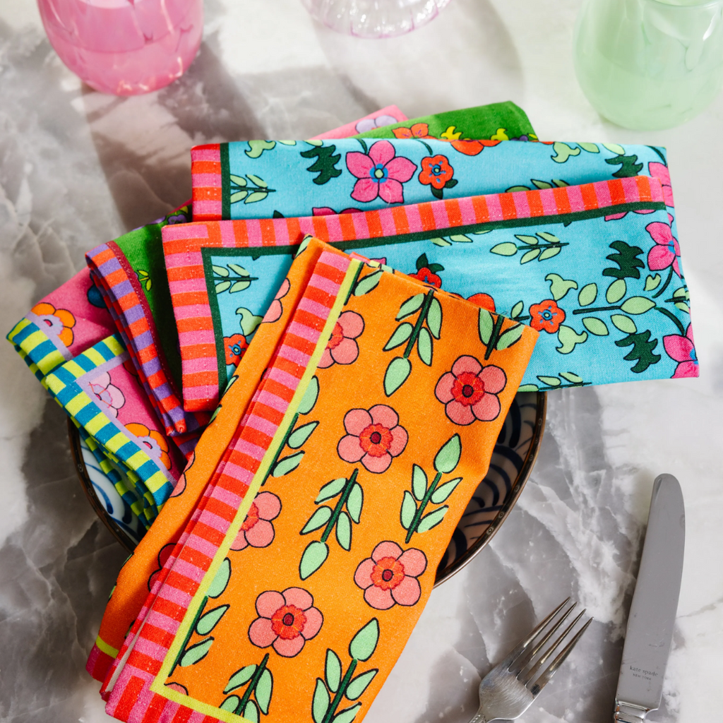 Spring Mixed Floral Napkins - By Furbish (Set of 4) - Freshie & Zero Studio Shop