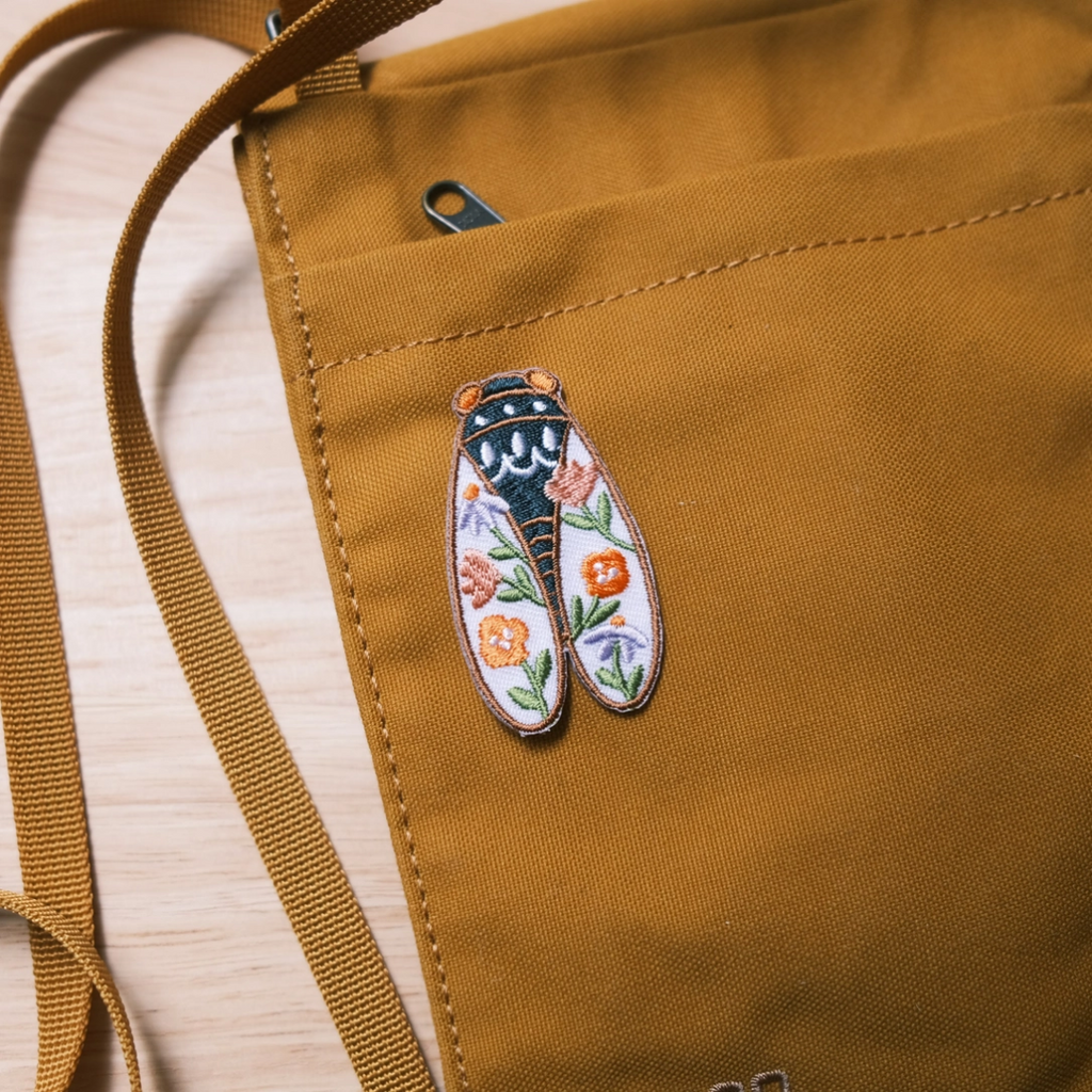 Iron-On Patch: Cicada - Freshie & Zero Studio Shop