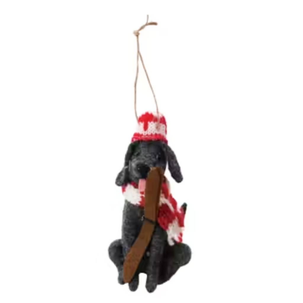 Festive Dogs Felted Wool Ornaments - Freshie & Zero Studio Shop