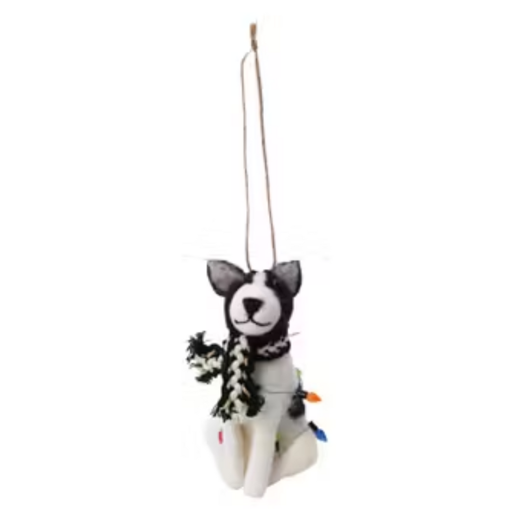 Festive Dogs Felted Wool Ornaments - Freshie & Zero Studio Shop