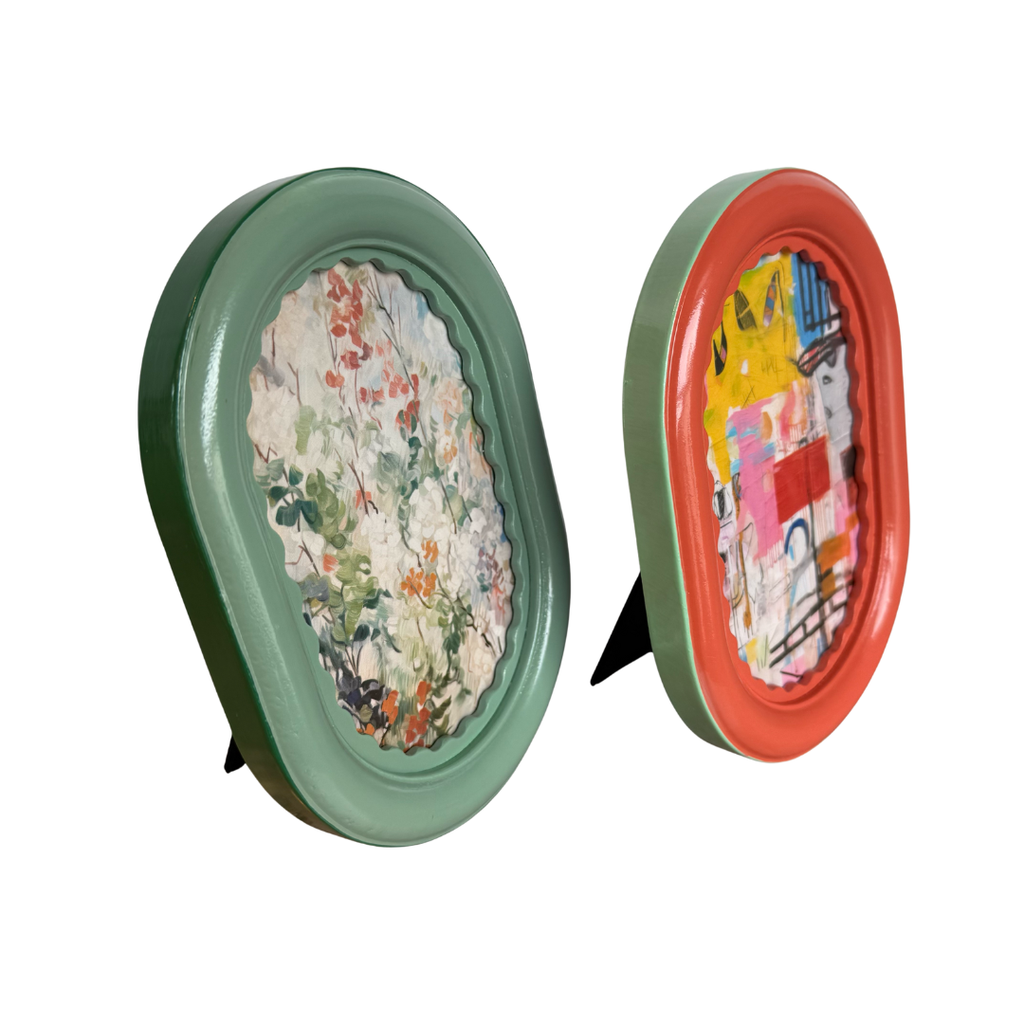 Two Tone Oval Photo Frame - Freshie & Zero Studio Shop