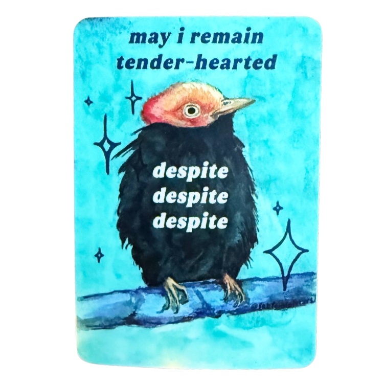 May I Remain Tender-hearted Despite Vinyl Sticker - Freshie & Zero Studio Shop