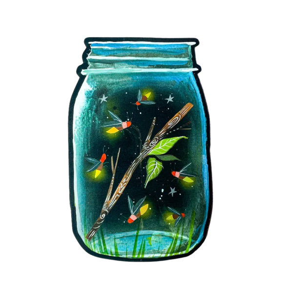 Firefly Jar sticker - Freshie & Zero Studio Shop