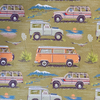 Caroline Clark Camping Trucks Pattern Notebook with colorful truck illustrations on the cover
