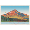 Caroline Clark Mt. Hood art print featuring a scenic mountain landscape in muted tones