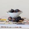 White Stoneware Berry Bowl Reactive Glaze - Freshie & Zero Studio Shop