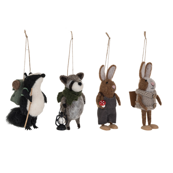 Felt Forest Animal Ornaments - Freshie & Zero Studio Shop