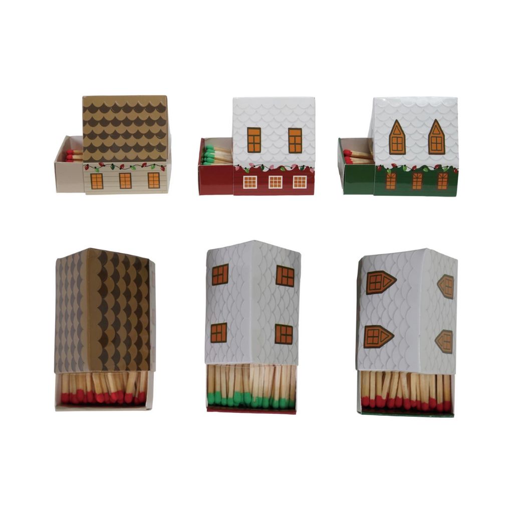 Holiday House Safety Matches | 3 Styles - Freshie & Zero Studio Shop