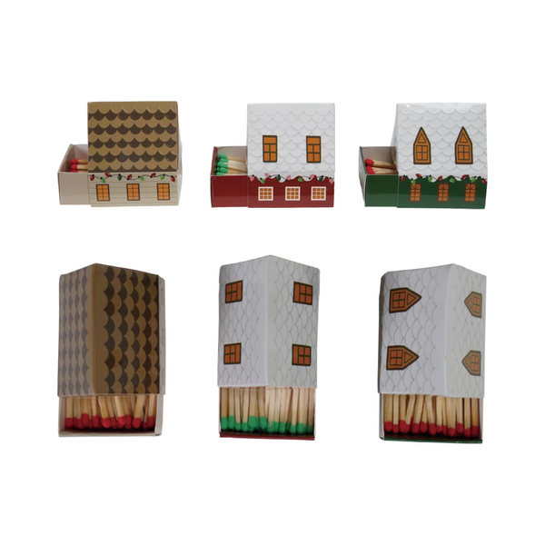 Holiday House Safety Matches | 3 Styles - Freshie & Zero Studio Shop