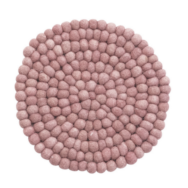 Round Felted Wool Dot Trivet - Freshie & Zero Studio Shop