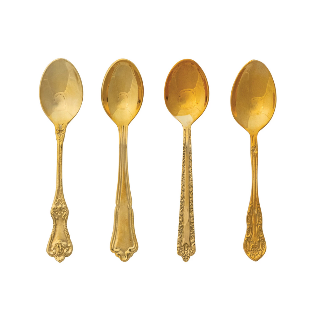Assorted Embossed Brass Spoon - Freshie & Zero Studio Shop