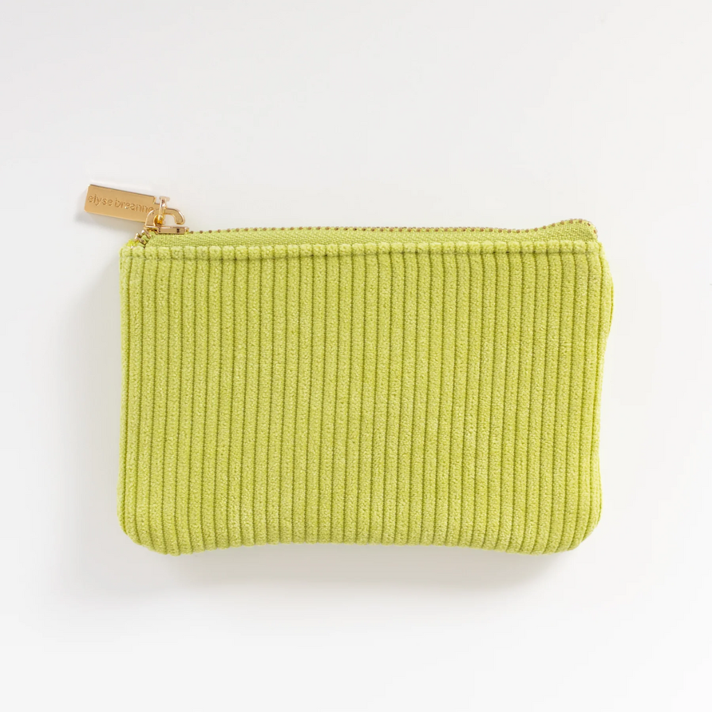Corduroy Coin Pouch - Chartreuse - Freshie & Zero Studio Shop
