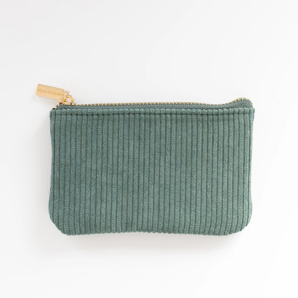 Corduroy Coin Pouch - Jade - Freshie & Zero Studio Shop