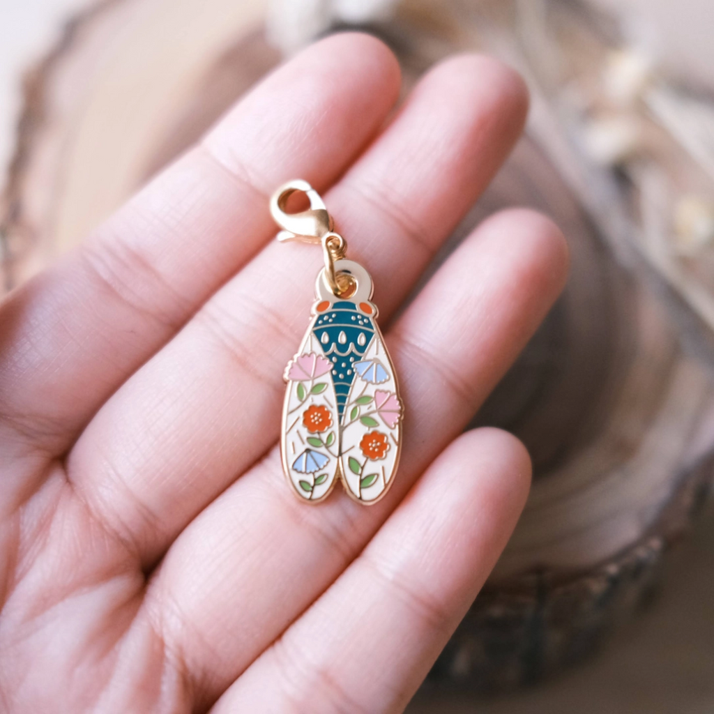 Cicada Notebook Charm by Justine Gilbuena - Freshie & Zero Studio Shop