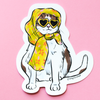 Glamour Cat Vinyl Sticker - Freshie & Zero Studio Shop
