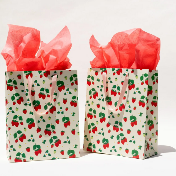 Strawberries Large Gift Bag - Freshie & Zero Studio Shop