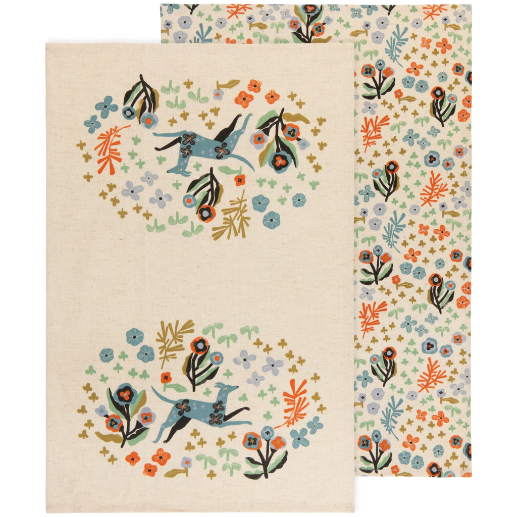 Dogwood Cotton Blend Dishtowel - Set of 2 - Freshie & Zero Studio Shop