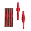 Nutcracker Shaped 10" Taper Candles Set of 2 - Red - Freshie & Zero Studio Shop