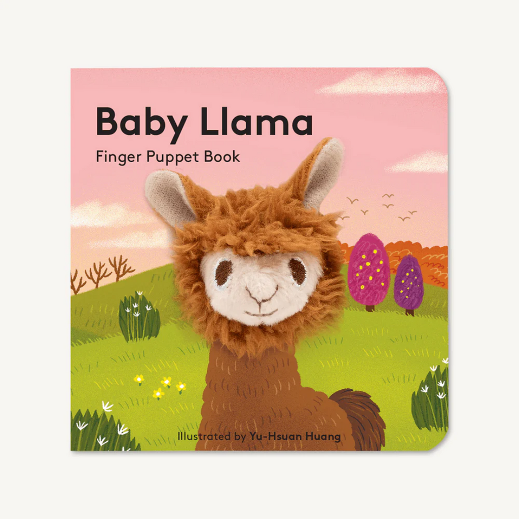 Baby Llama Finger Puppet Board Book - Freshie & Zero Studio Shop