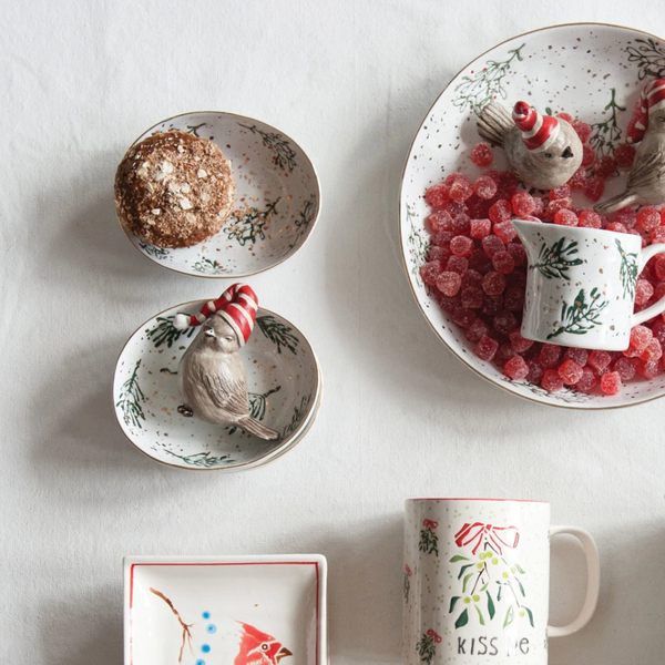 Hand-Painted Stoneware Dish with Gold || 3 Styles - Freshie & Zero Studio Shop