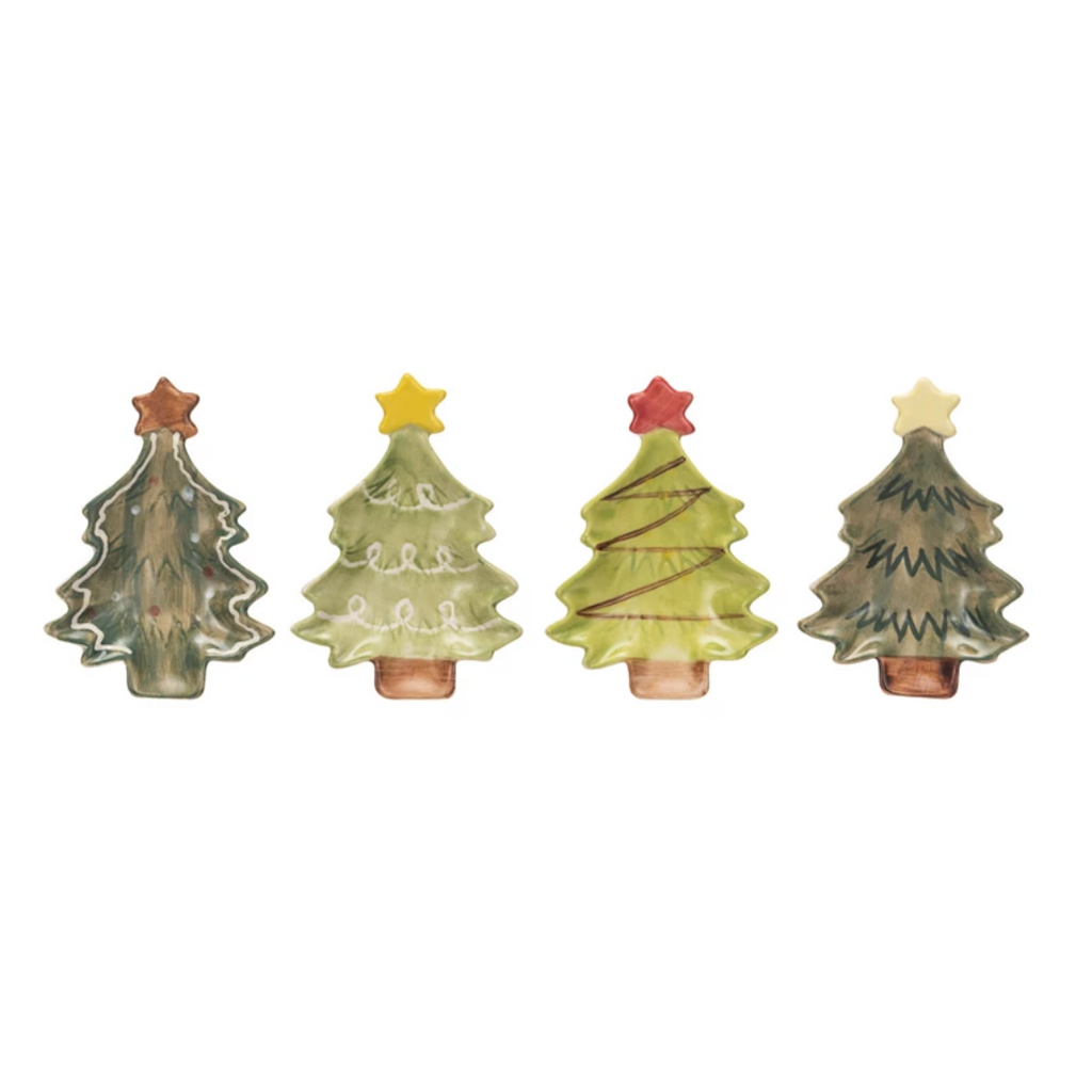 Hand-Painted Christmas Tree Dish | 4 Styles - Freshie & Zero Studio Shop