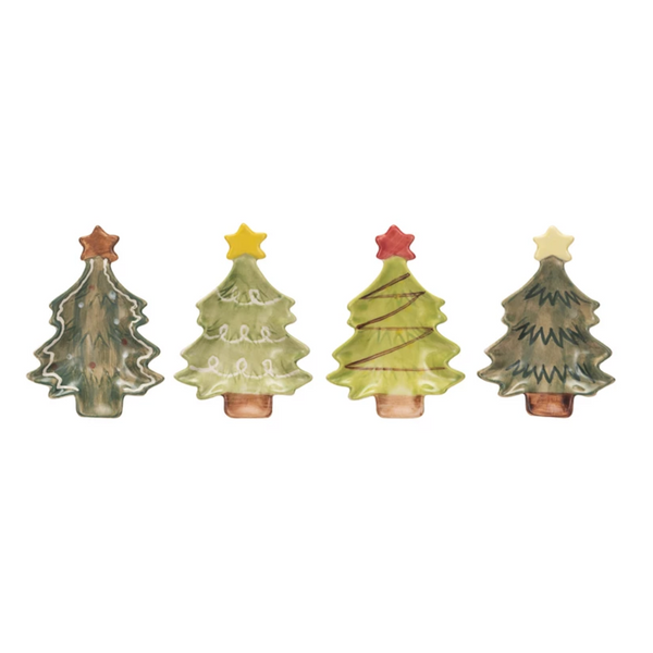 Hand-Painted Christmas Tree Dish | 4 Styles - Freshie & Zero Studio Shop