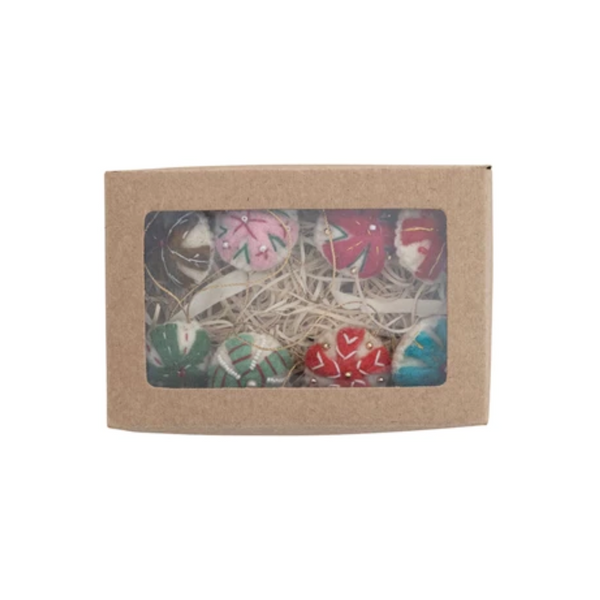 Beaded Felt Candy Ornaments | Boxed Set of 8 - Freshie & Zero Studio Shop