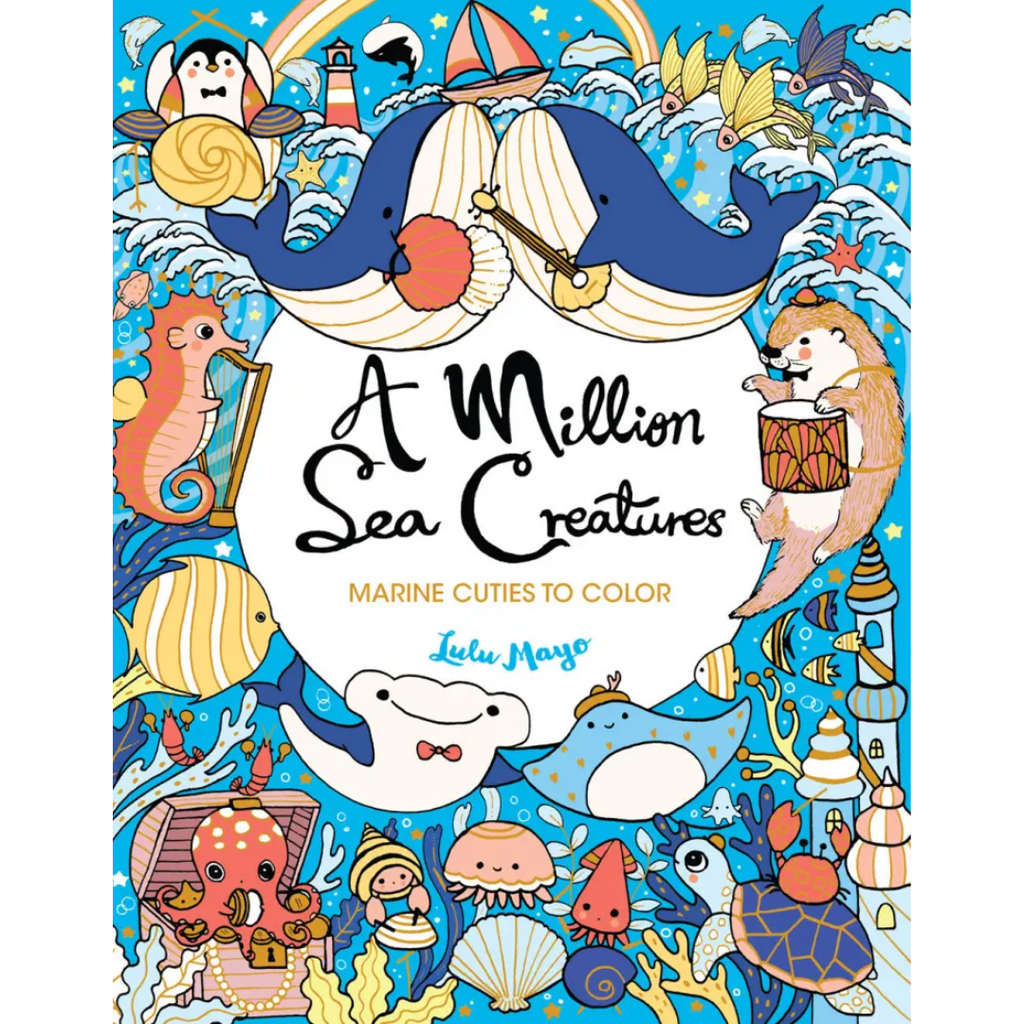 A Million Sea Creatures Coloring Book - Freshie & Zero Studio Shop